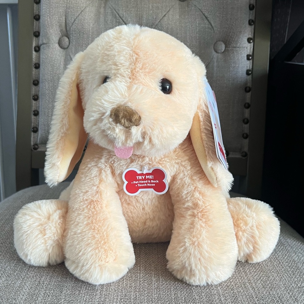 My Pet Puddles Animated Plush, Premium Stuffed Animal Barking Plush Puppy